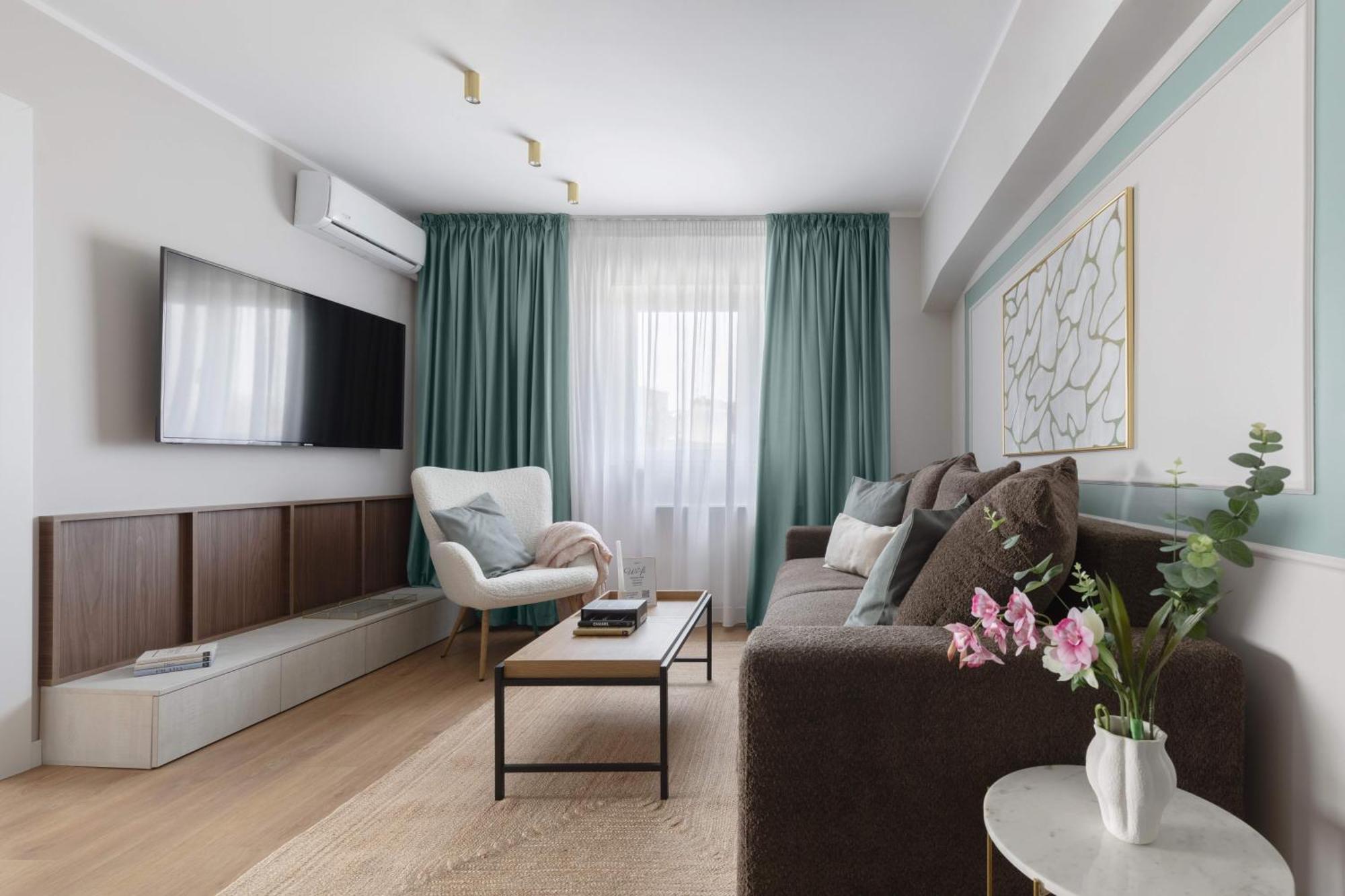 Holt - Sublime Minty Green 1Br On The Park 부쿠레슈티 외부 사진